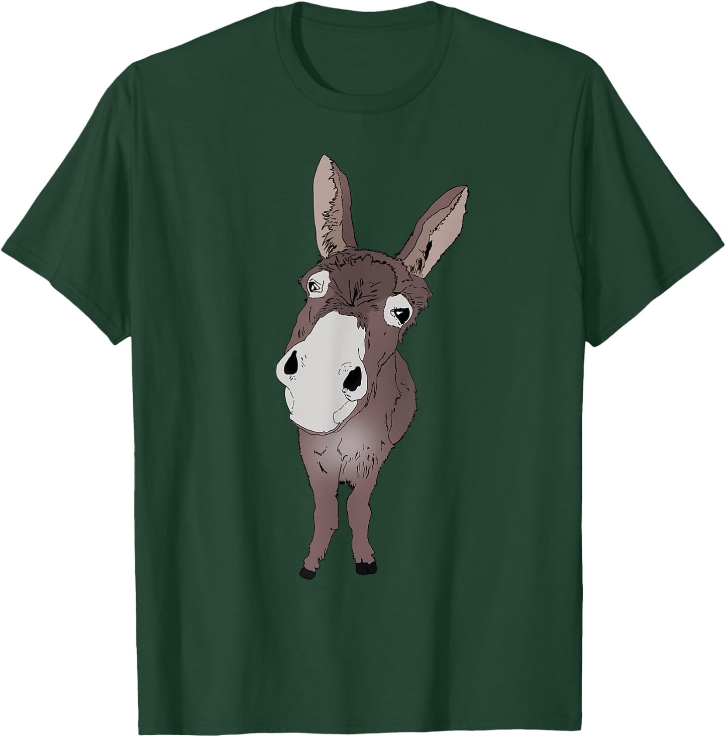Funny looking Donkey Gift for Donkeys & Horses T-Shirt - T-Shirt | Forest