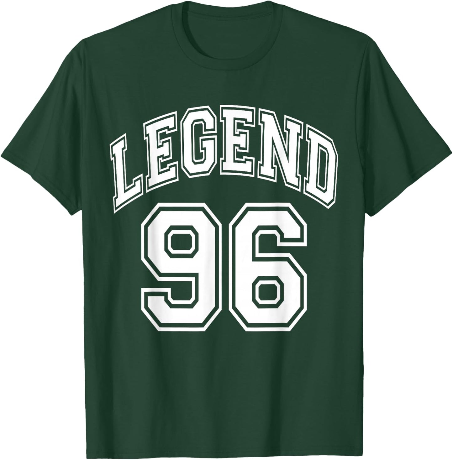 Legend 96 Years Old Number Team 96th Birthday 1996 T-Shirt - T-Shirt | Forest