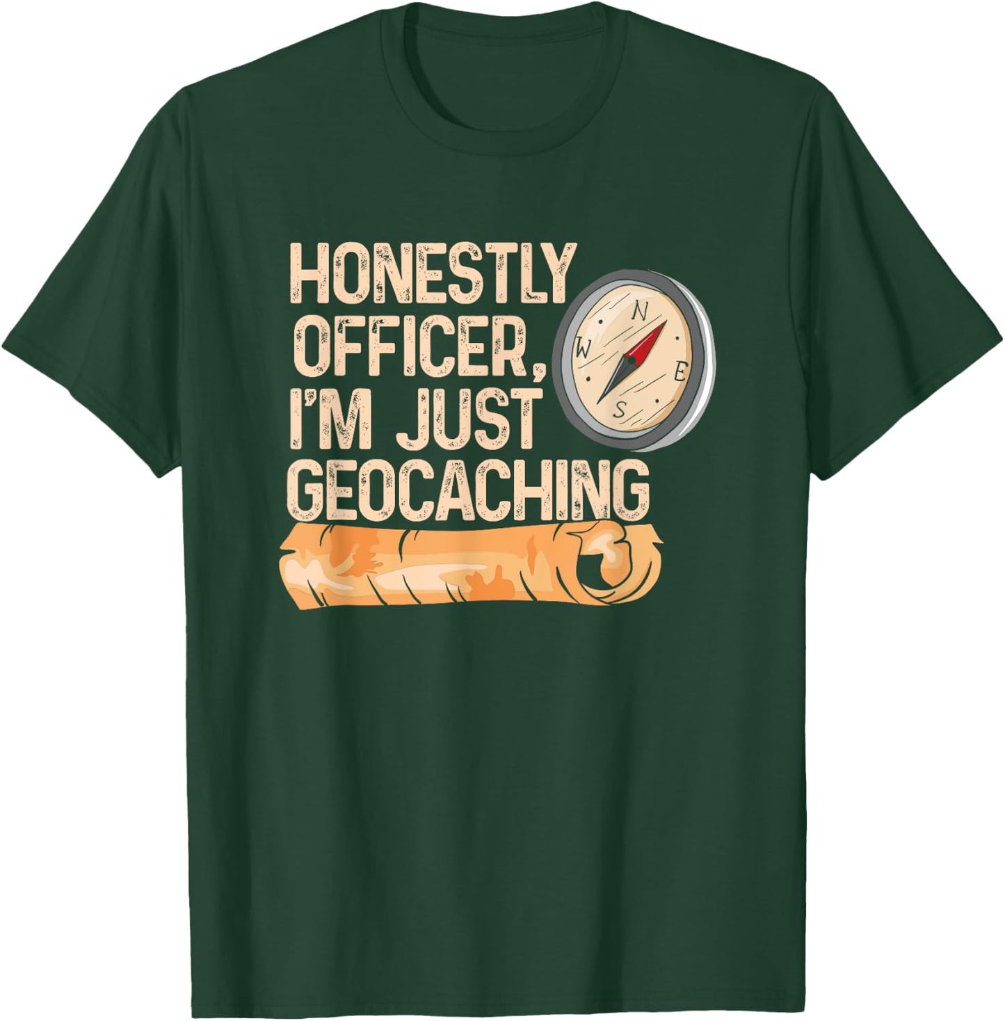 Metal Detecting for Geocacher Detectorist Geocaching T-Shirt - T-Shirt | Forest