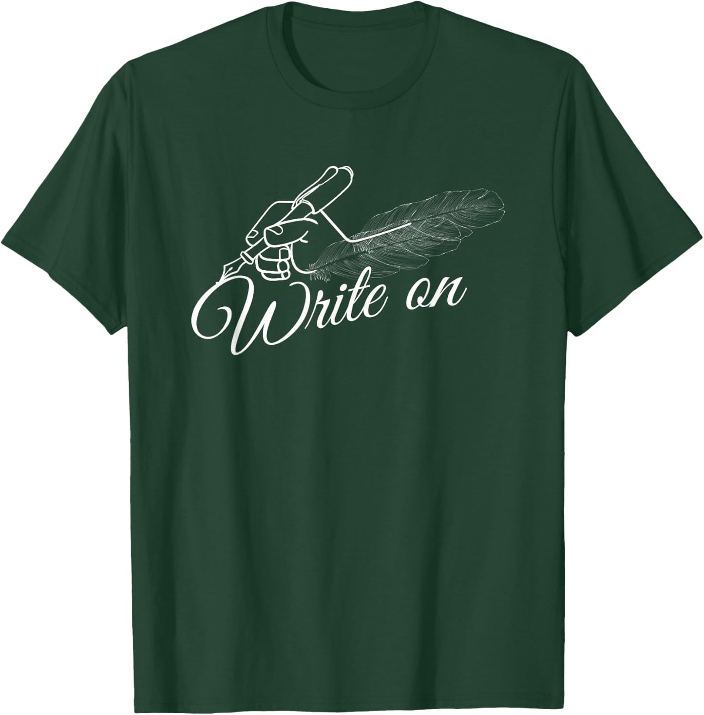 Writing on Graphic Funny Authors Gift T-Shirt - T-Shirt | Forest