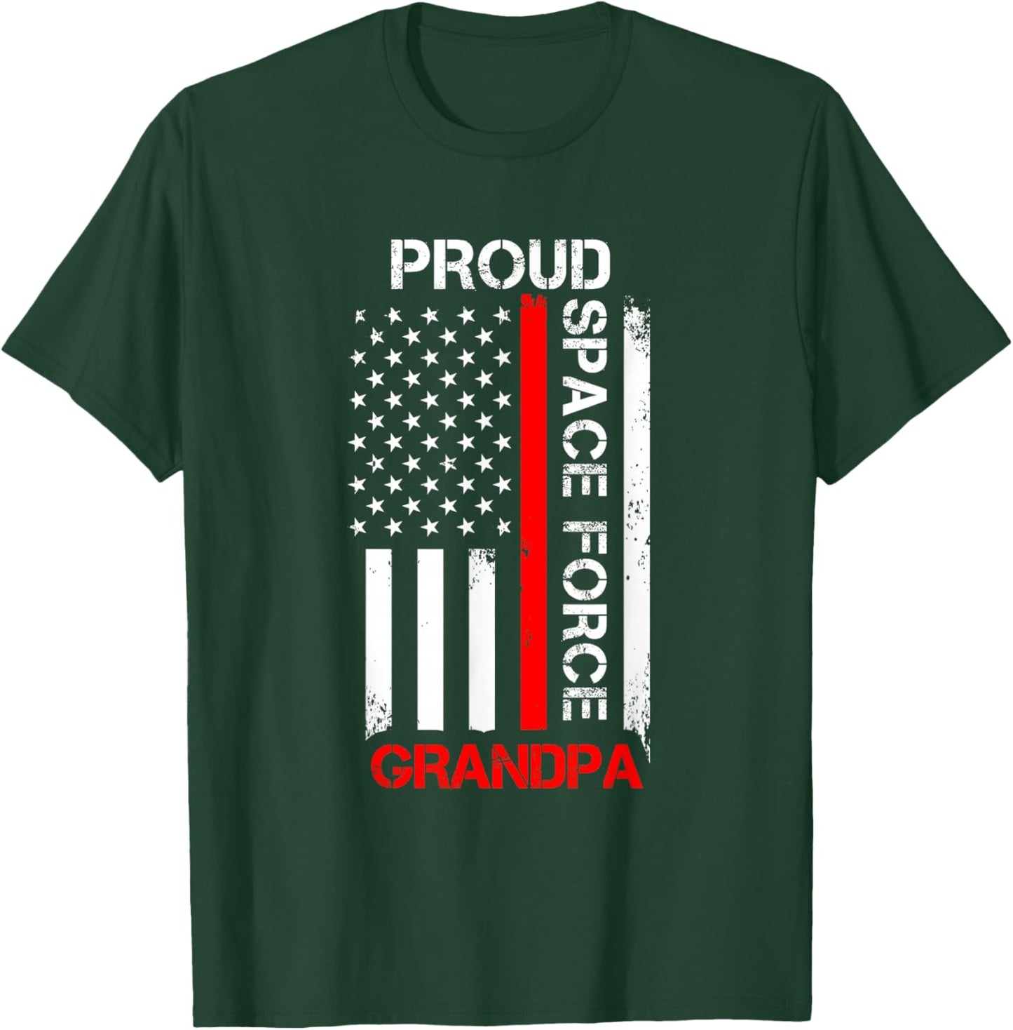 Proud Space Force Grandpa T-Shirt - T-Shirt | Forest