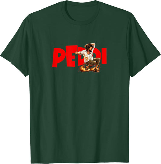 Peddi Tollywood Telugu Mass Action Hero T-Shirt - T-Shirt | Forest