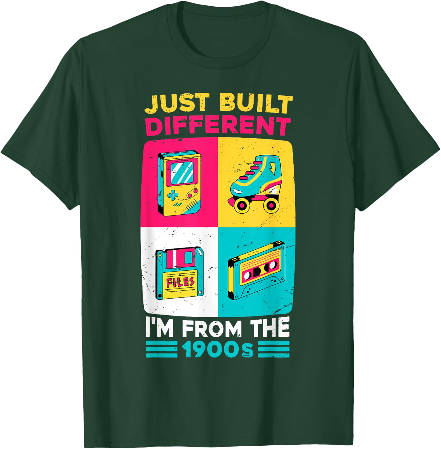 Funny Just Built Different - I'M From The 1900S Retro T-Shirt - T-Shirt | Forest