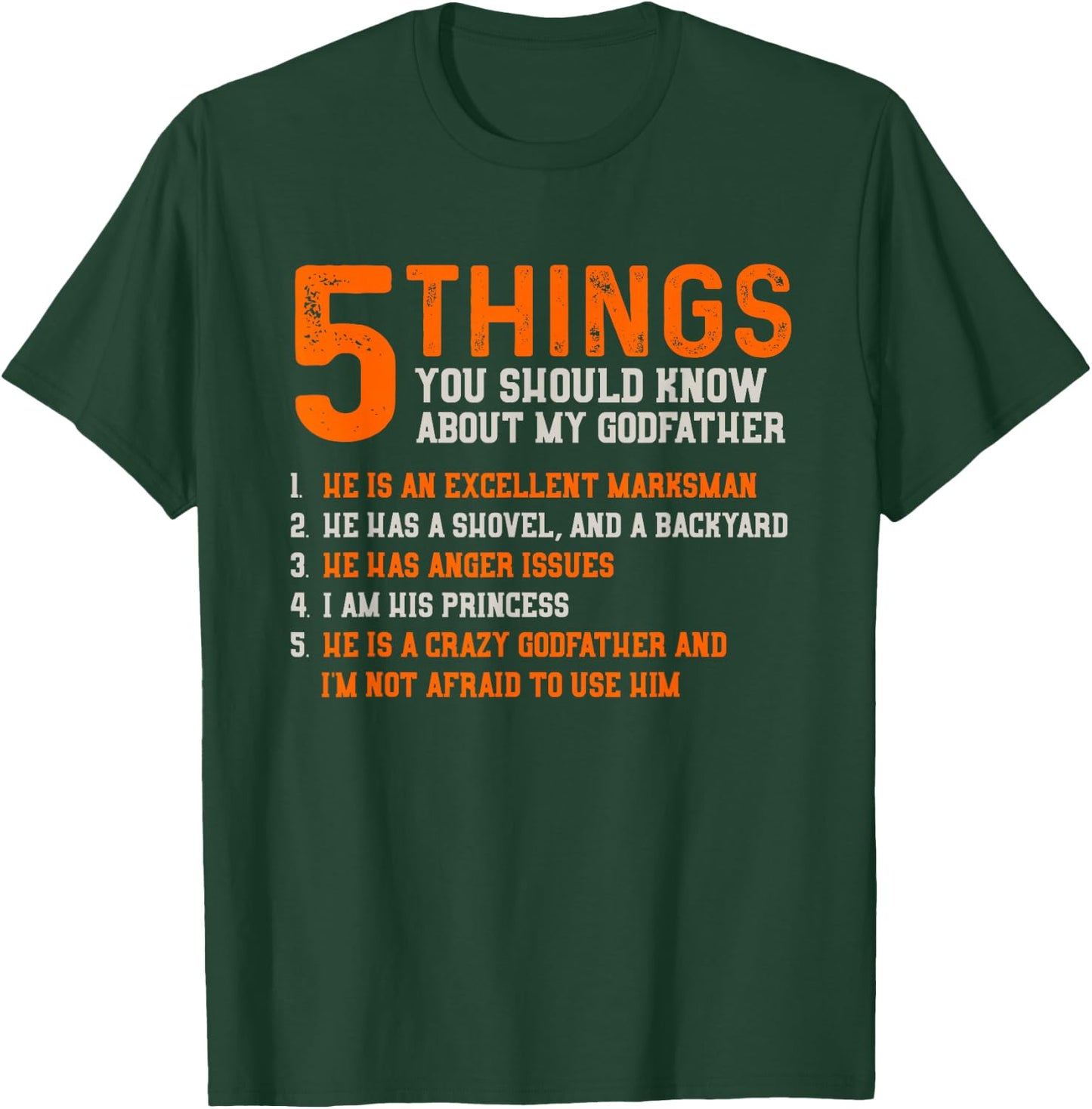 5 Things You Should Know About Godfather - Goddaughter Shirt T-Shirt - T-Shirt | Forest