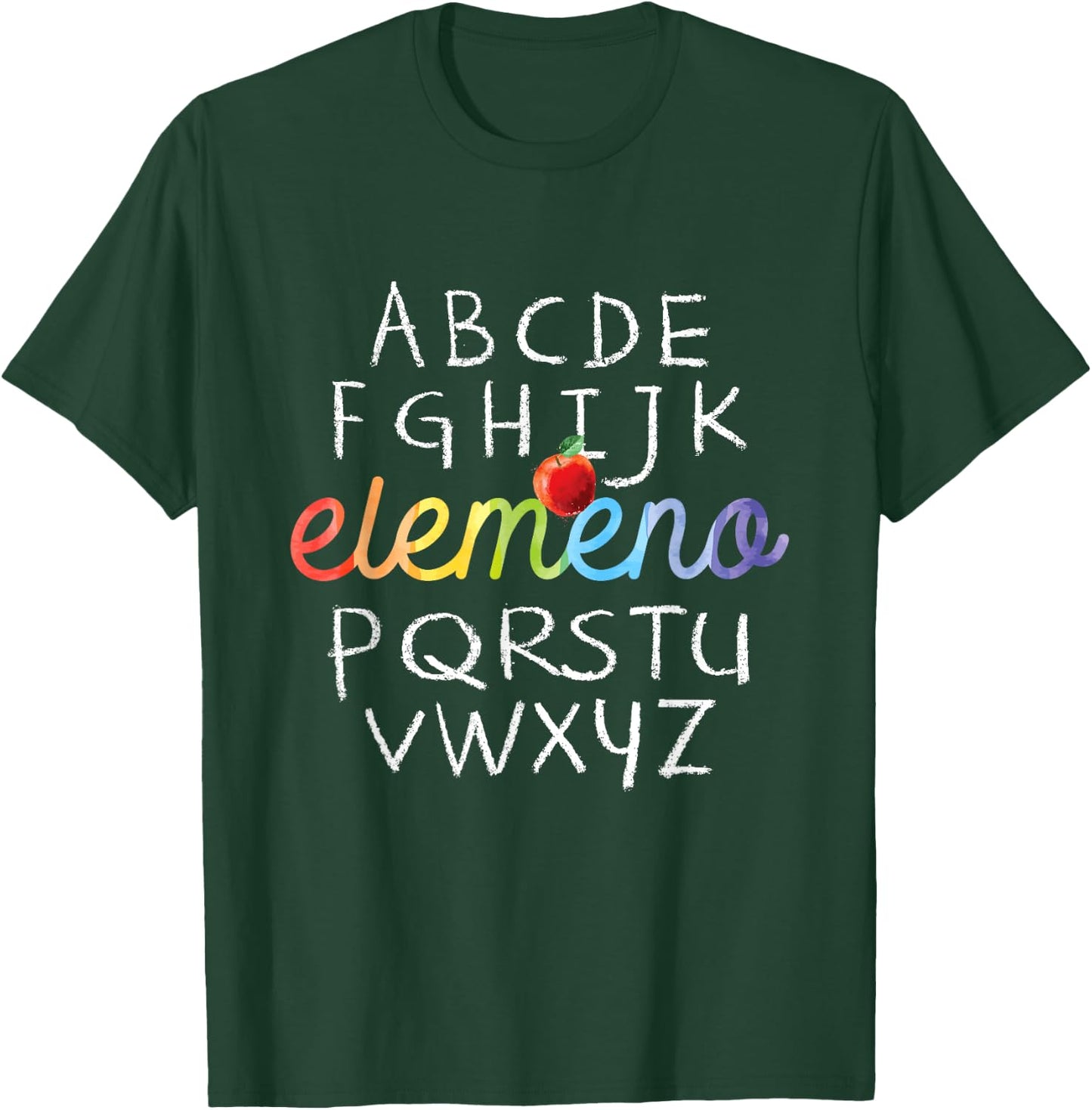 Elemeno Alphabet - Preschool Nursery - School Teacher T-Shirt - T-Shirt | Forest