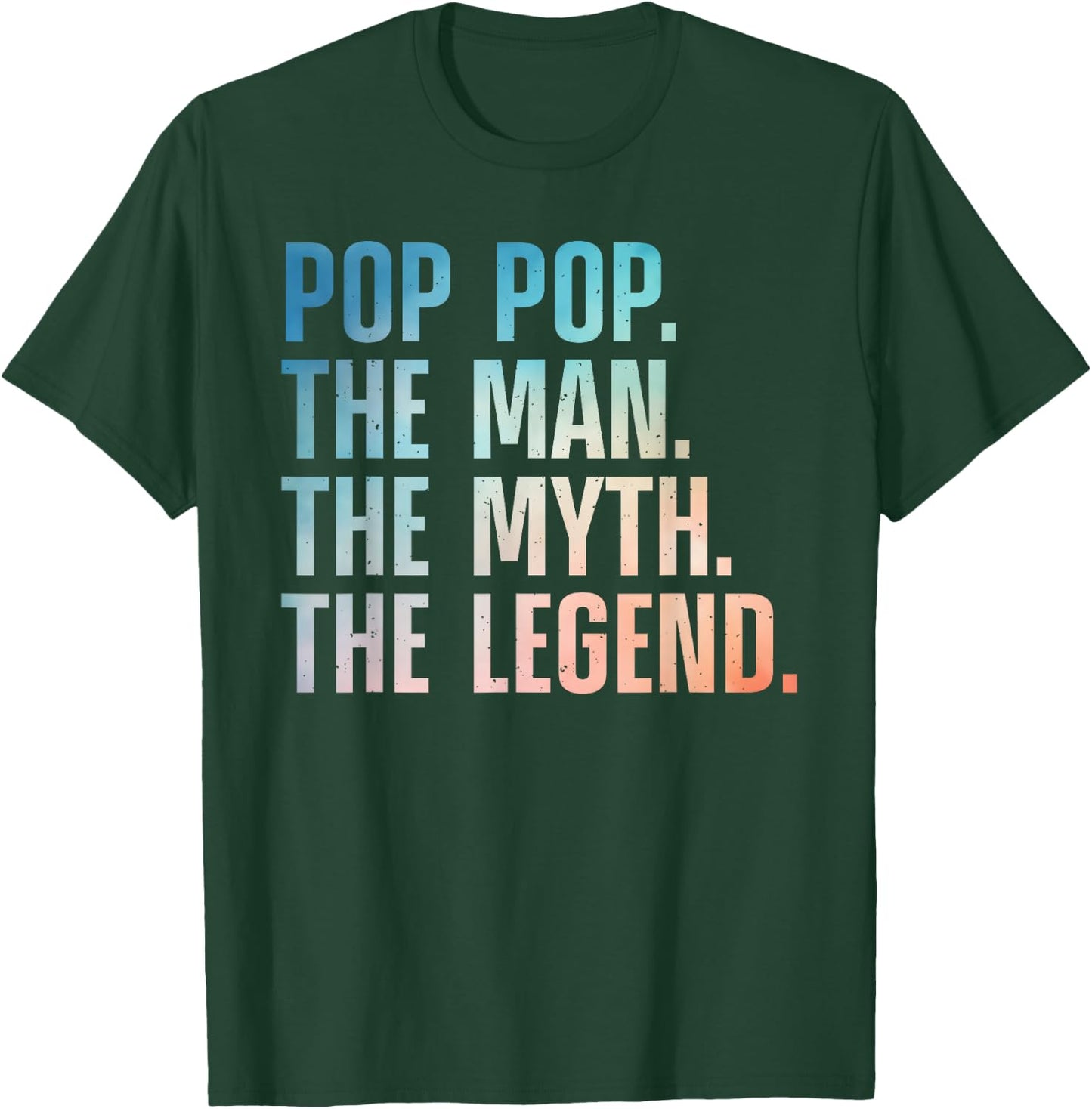 Pop Pop Art For Grandpa Grandfather From Grandkids Pop Pop T-Shirt - T-Shirt | Forest