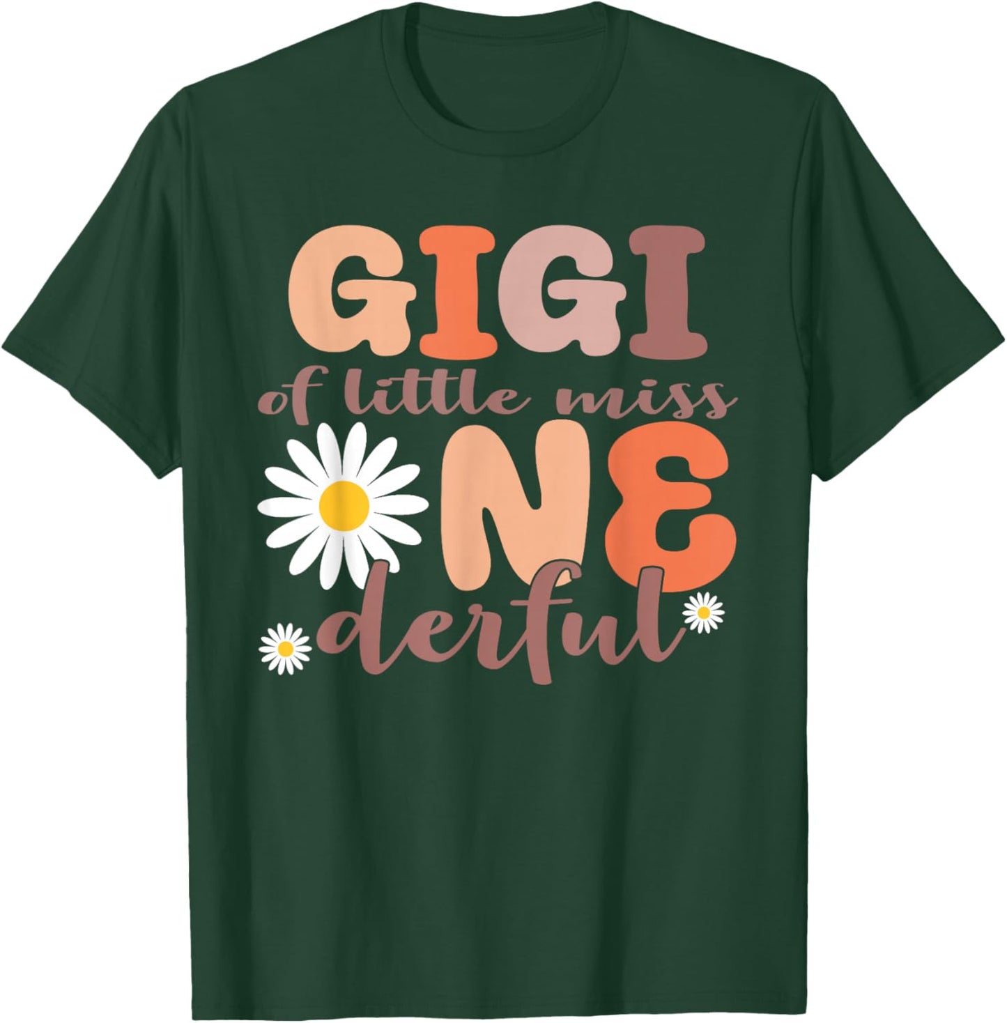 Gigi of Little Miss Onederful First Birthday Daisy T-Shirt - T-Shirt | Forest