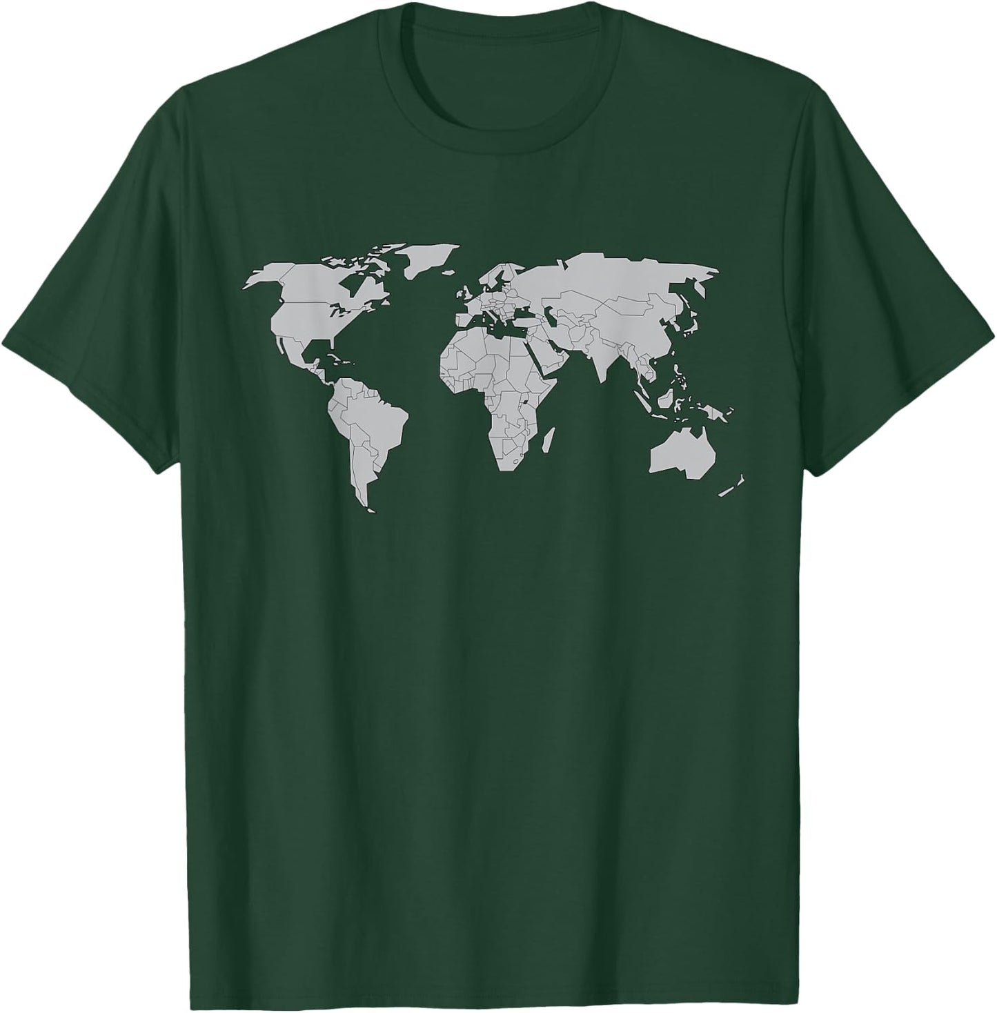 International World Flags Flags World Map Boys Girls T-Shirt - T-Shirt | Forest