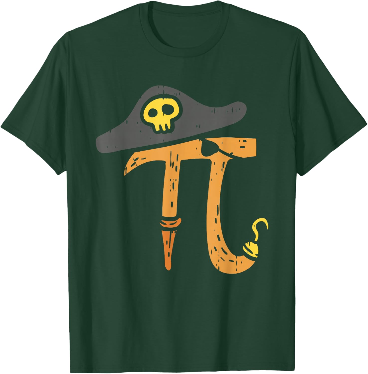 Funny Pi Day Rate Shirt Pirate Lovers Math Geek Gift Boys T-Shirt - T-Shirt | Forest