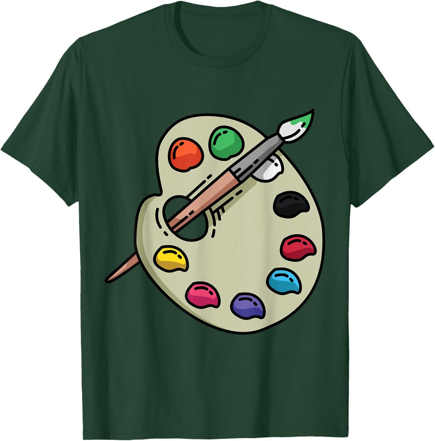 Painter Art Teacher Eazy Lazy Halloween Costume Women Kids T-Shirt - T-Shirt | Forest