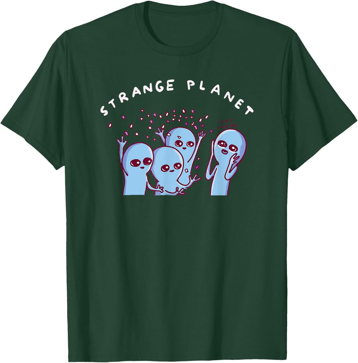 Threadless Nathan W. Pyle Strange Planet Special Graphic T-Shirt - T-Shirt | Forest