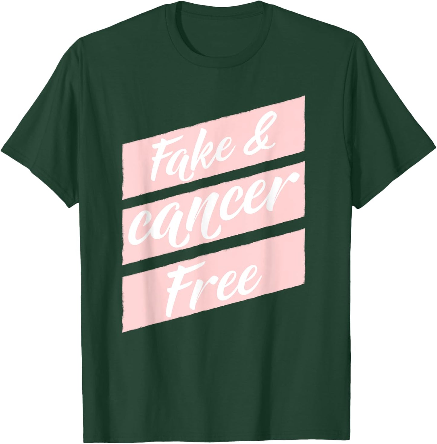 Fake Breasts Cancer Free Mastectomy T-Shirt - T-Shirt | Forest