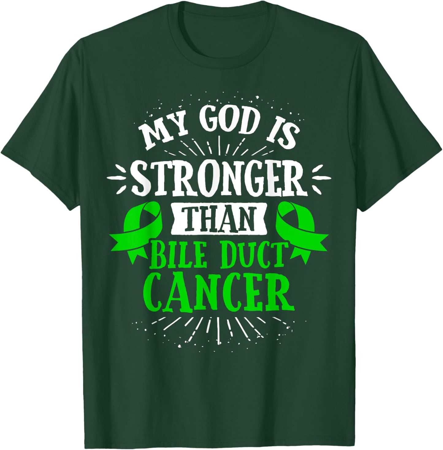 Bile Duct Cancer Awareness Cholangiocarcinoma Gift T-Shirt - T-Shirt | Forest