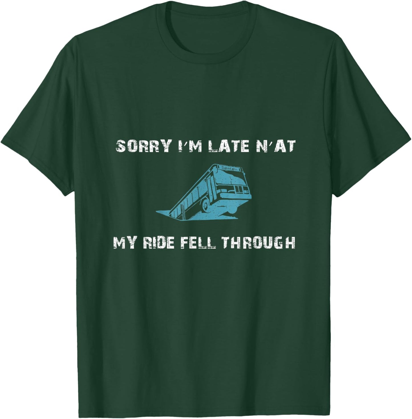 Pittsburgh Bus in Sinkhole Gift Women Funny Gift T-Shirt - T-Shirt | Forest