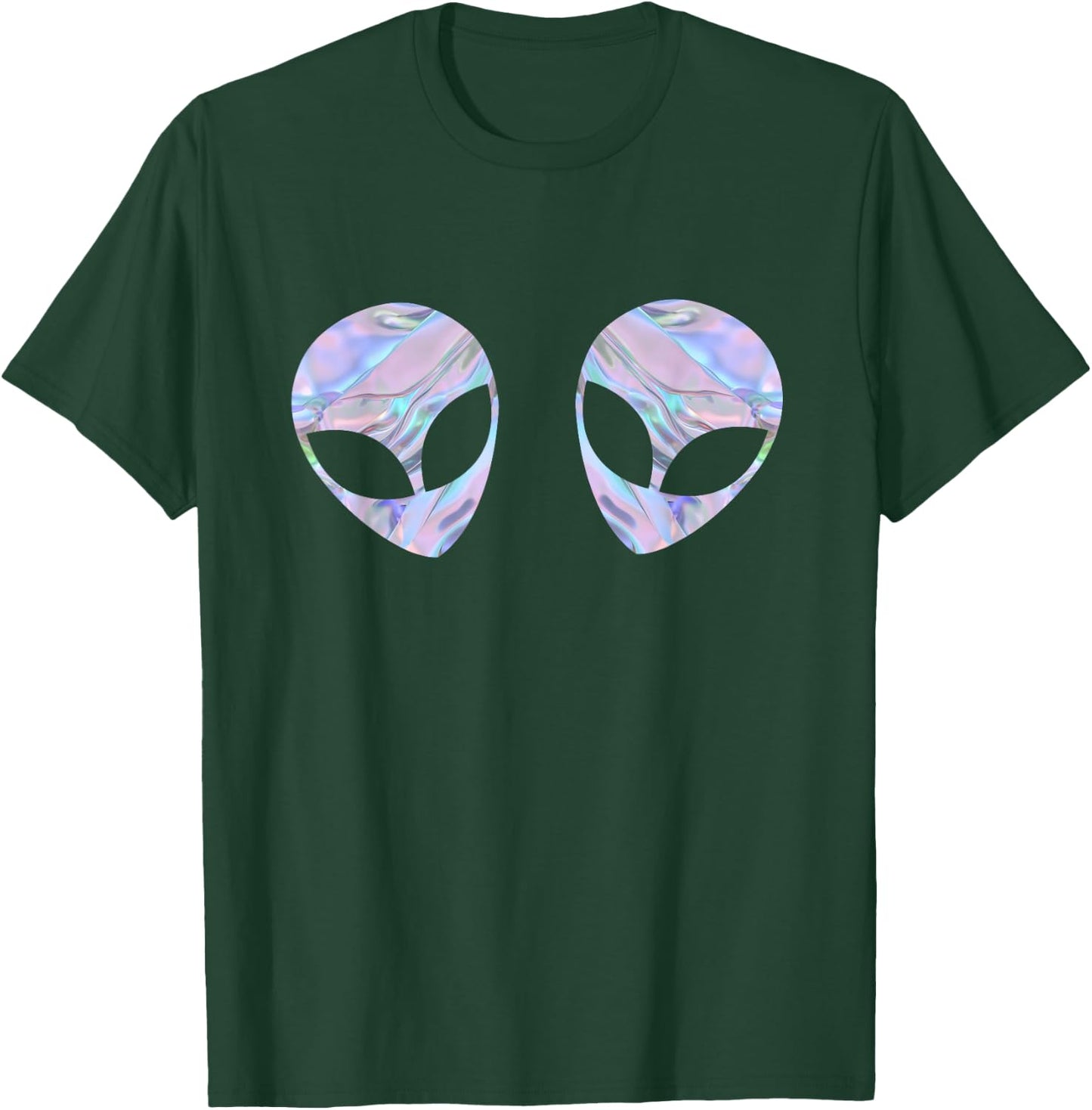 Alien Head Boobs Shirt T-Shirt - T-Shirt | Forest
