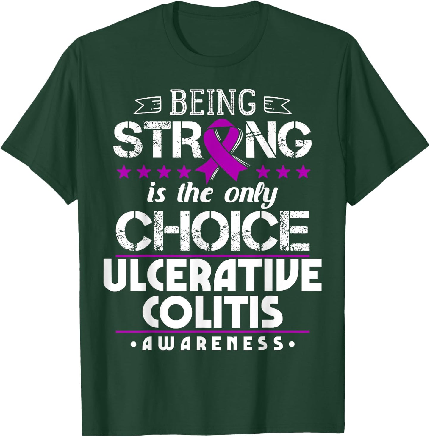 Ulcerative Colitis Awareness - Gift UC Patients T-Shirt - T-Shirt | Forest