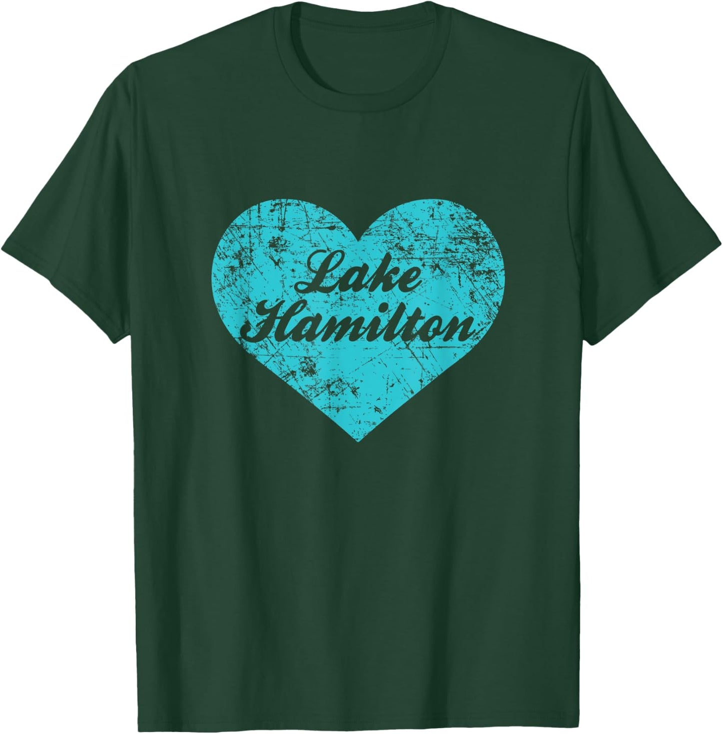 I Love Lake Hamilton Shirt, Arkansas Camping Gift T-Shirt - T-Shirt | Forest