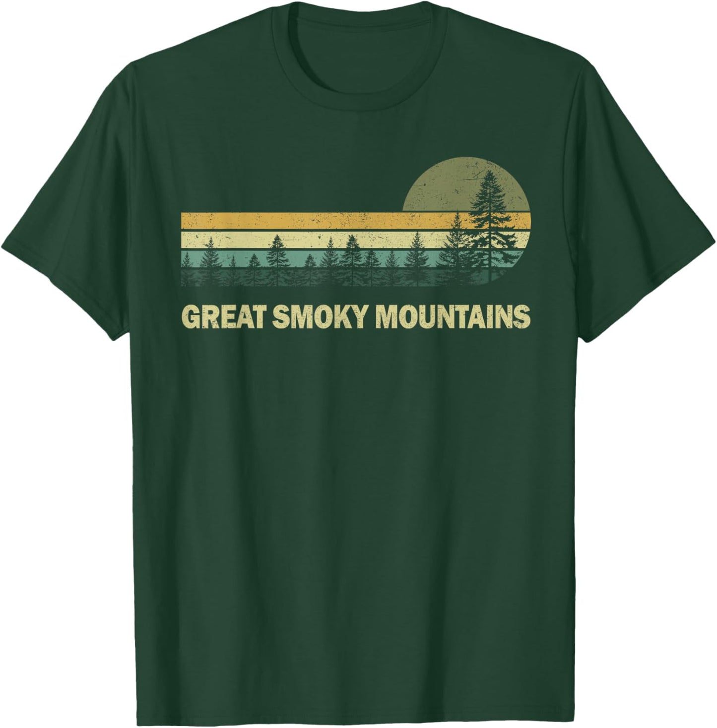 Vintage Great Smoky Mountain National Park Graphic Men Women T-Shirt - T-Shirt | Forest