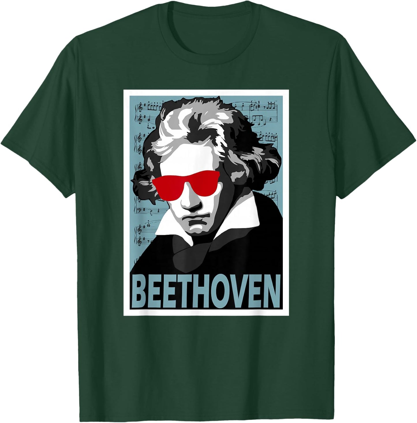 Ludwig Van Beethoven Poster Style Graphic T-Shirt - T-Shirt | Forest