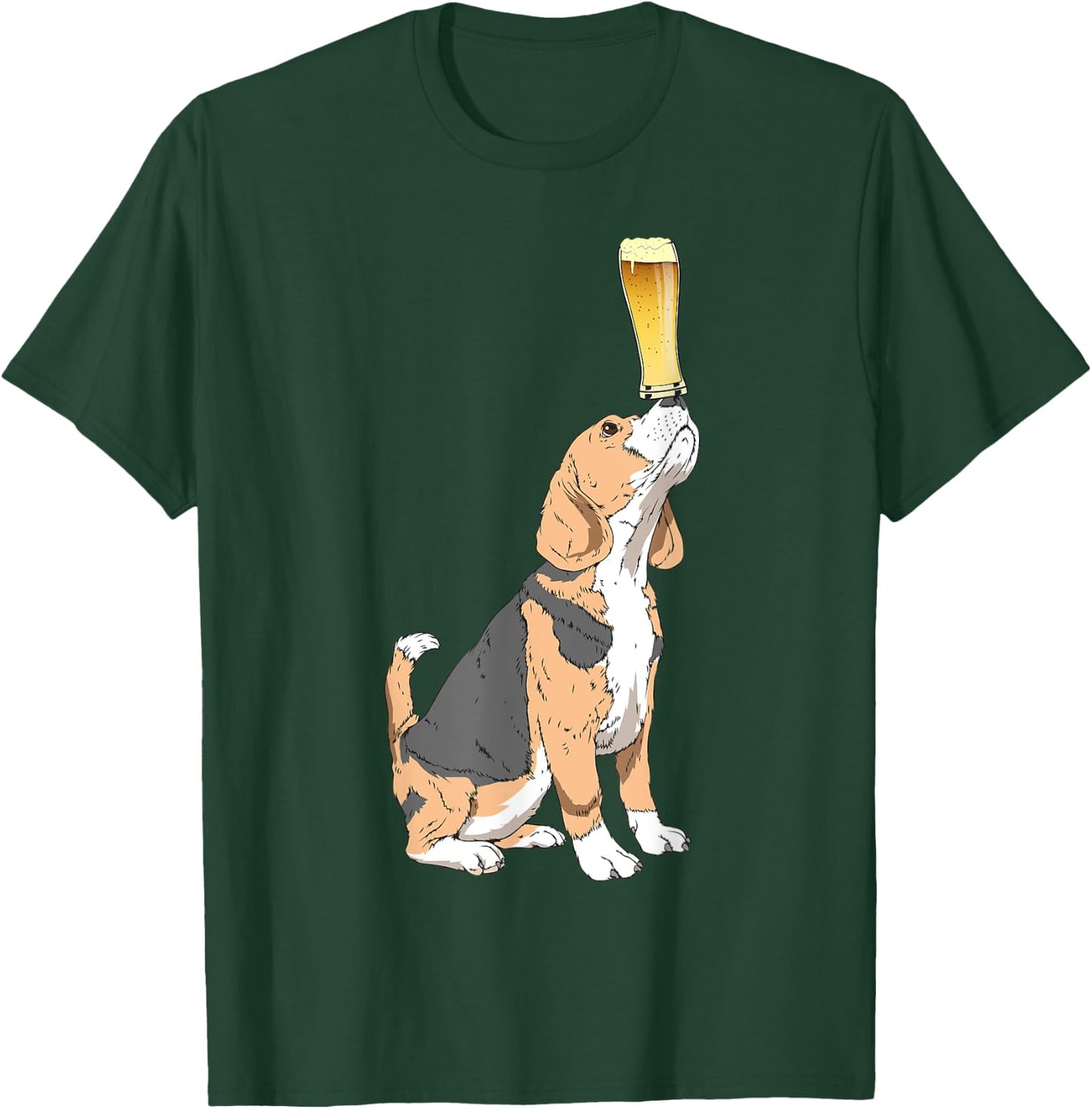 Beagle Beer Lovers Shirt Craft Beer T Shirt T-Shirt - T-Shirt | Forest