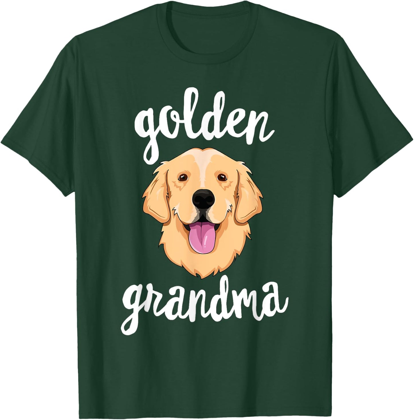 Golden Retriever Grandma Mother Fur Mom Dog Puppy Adopt T-Shirt - T-Shirt | Forest