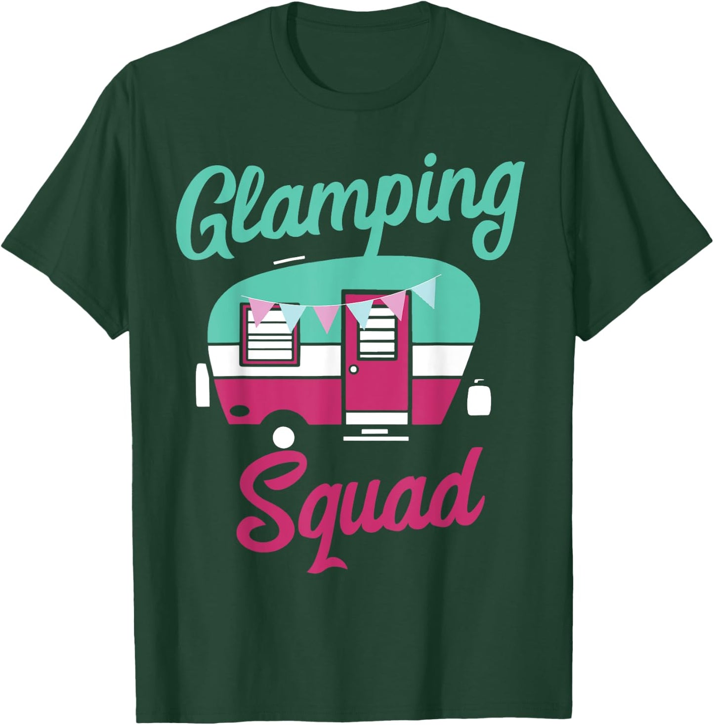 Glamping Squad Cute Popup Camper Gift Glamping T-Shirt - T-Shirt | Forest