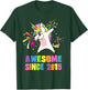 10 Years Old 10th Birthday Awesome Since 2015 Unicorn T-Shirt - T-Shirt | Forest