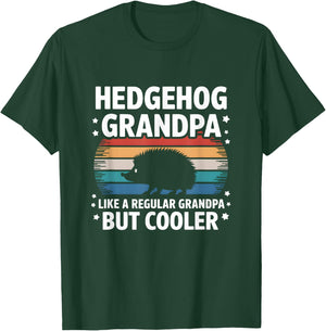 Hedgehog Lover Funny Vintage Hedgehog Grandpa Father's Day T-Shirt - T-Shirt | Forest