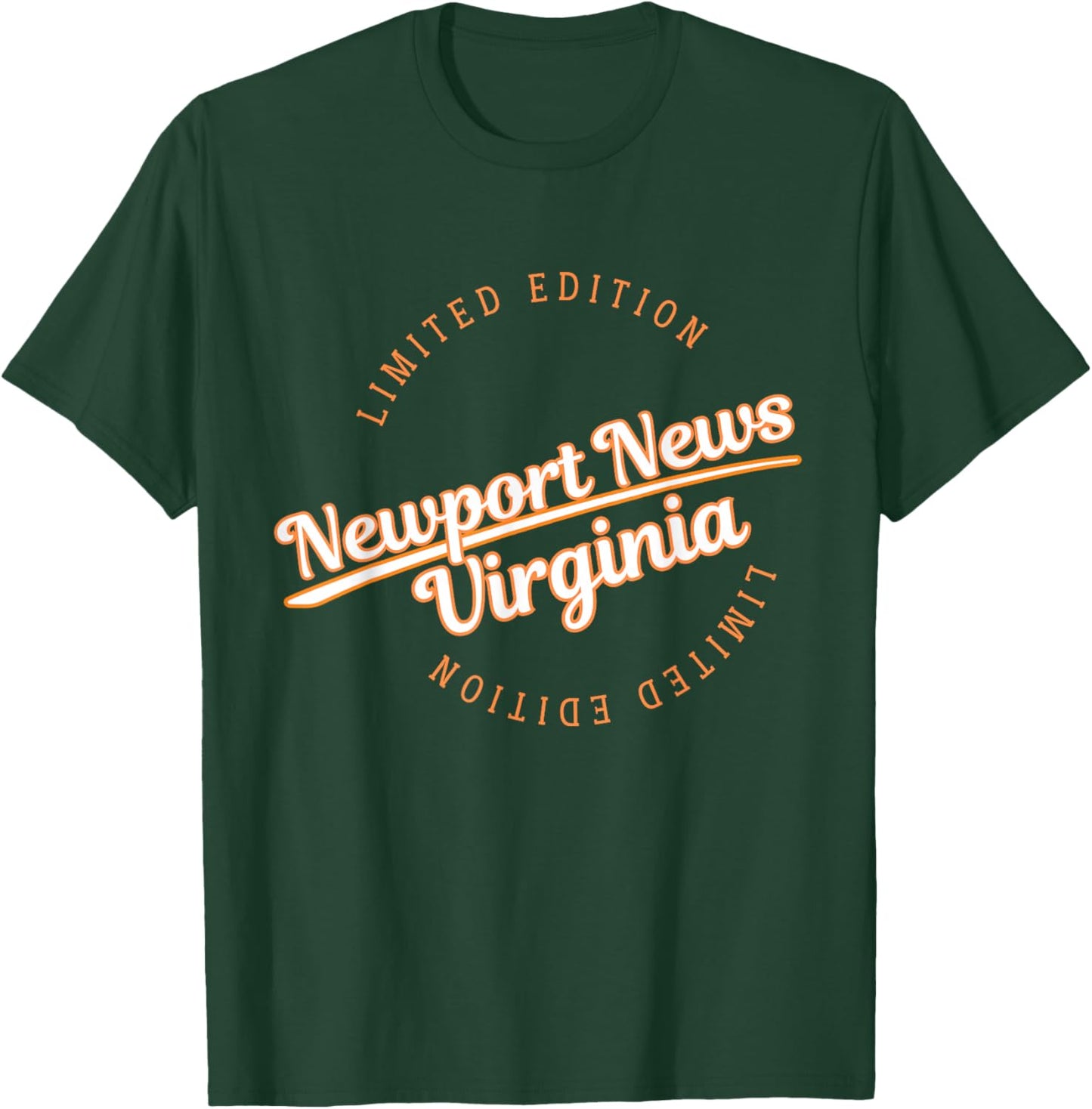 Retro Athletic Newport News VA apparel T-Shirt - T-Shirt | Forest