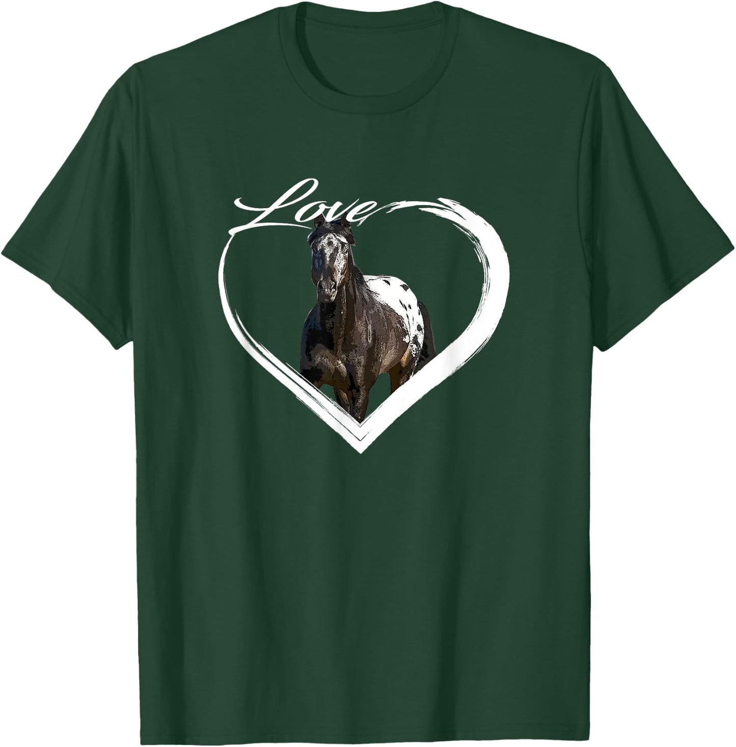 Love Appaloosa Paint Horse Lover of Horses Gift T-Shirt - T-Shirt | Forest