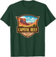 Capitol Reef National Park Illustration Retro Badge T-Shirt - T-Shirt | Forest