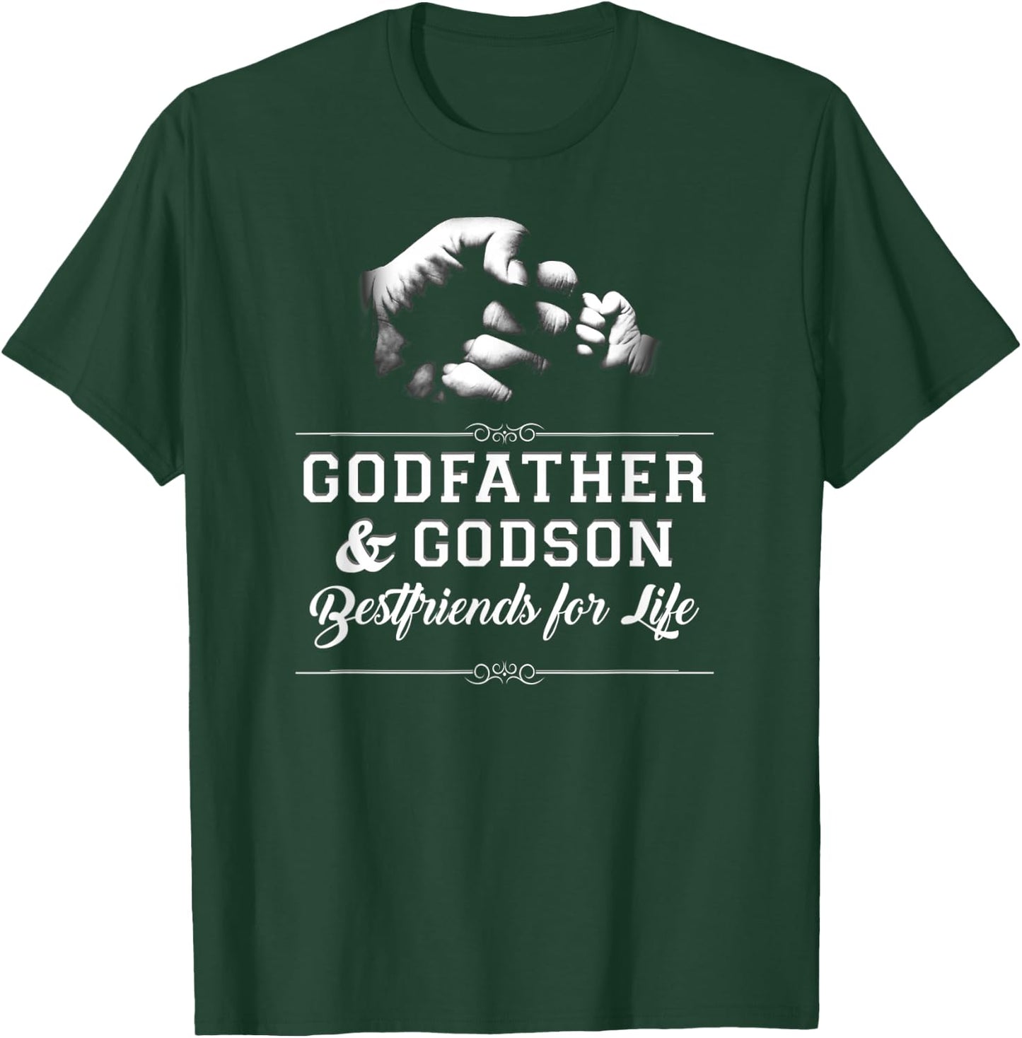 Godfather Godson Friends Fist Bump Family Cool T-Shirt - T-Shirt | Forest