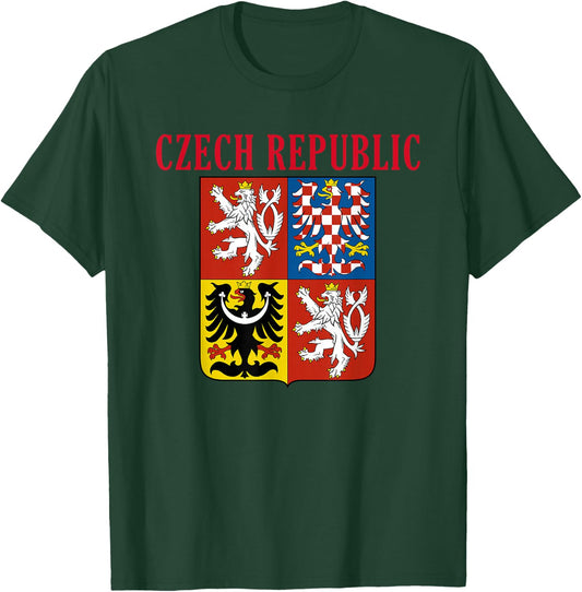 Czech Republic Coat Of Arms Czech Pride Shirt T-Shirt - T-Shirt | Forest