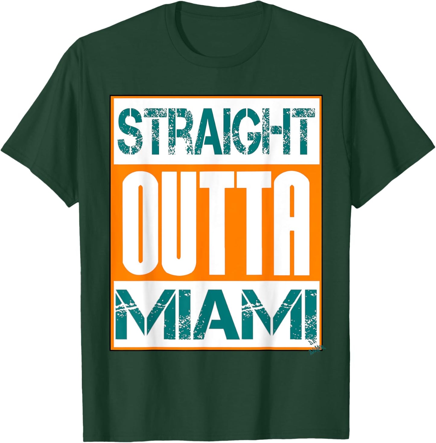 Miami shirt hip hop - city name - straight outta Miami T-Shirt - T-Shirt | Forest