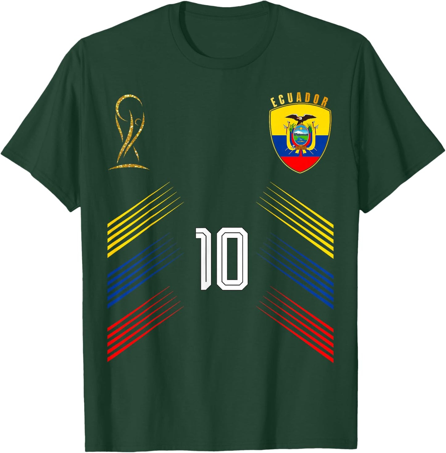 Ecuador Flag Ecuadorian Pride Lovers Retro T-Shirt - T-Shirt | Forest