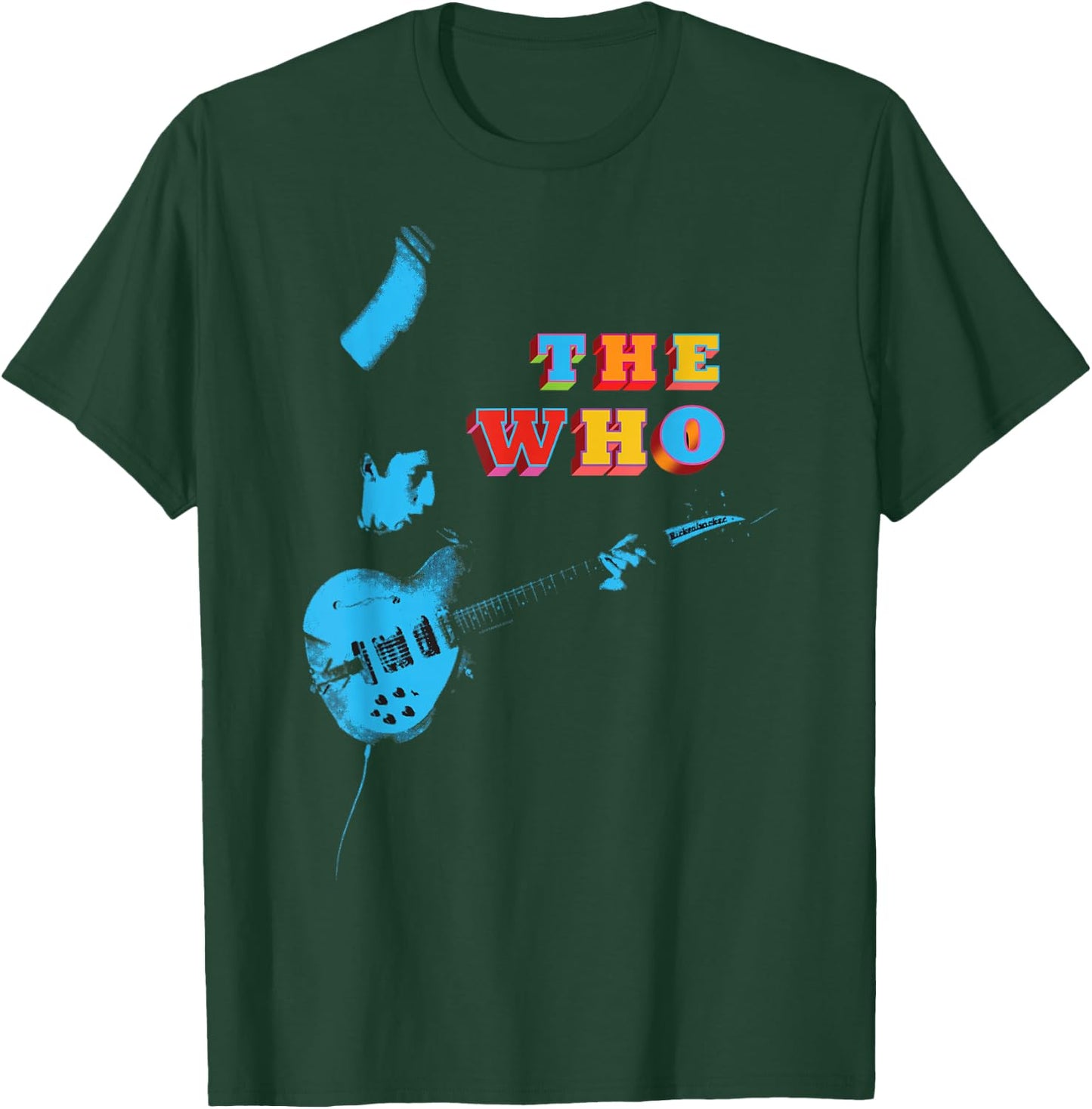 The Who Official Blue Guitar T-Shirt - T-Shirt | Forest