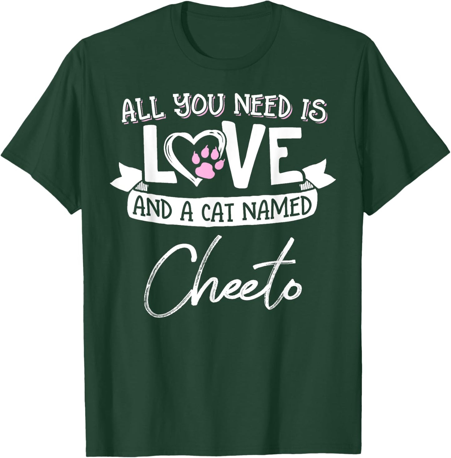 Cute Cat Named Cheeto Shirt and Girls T-Shirt - T-Shirt | Forest