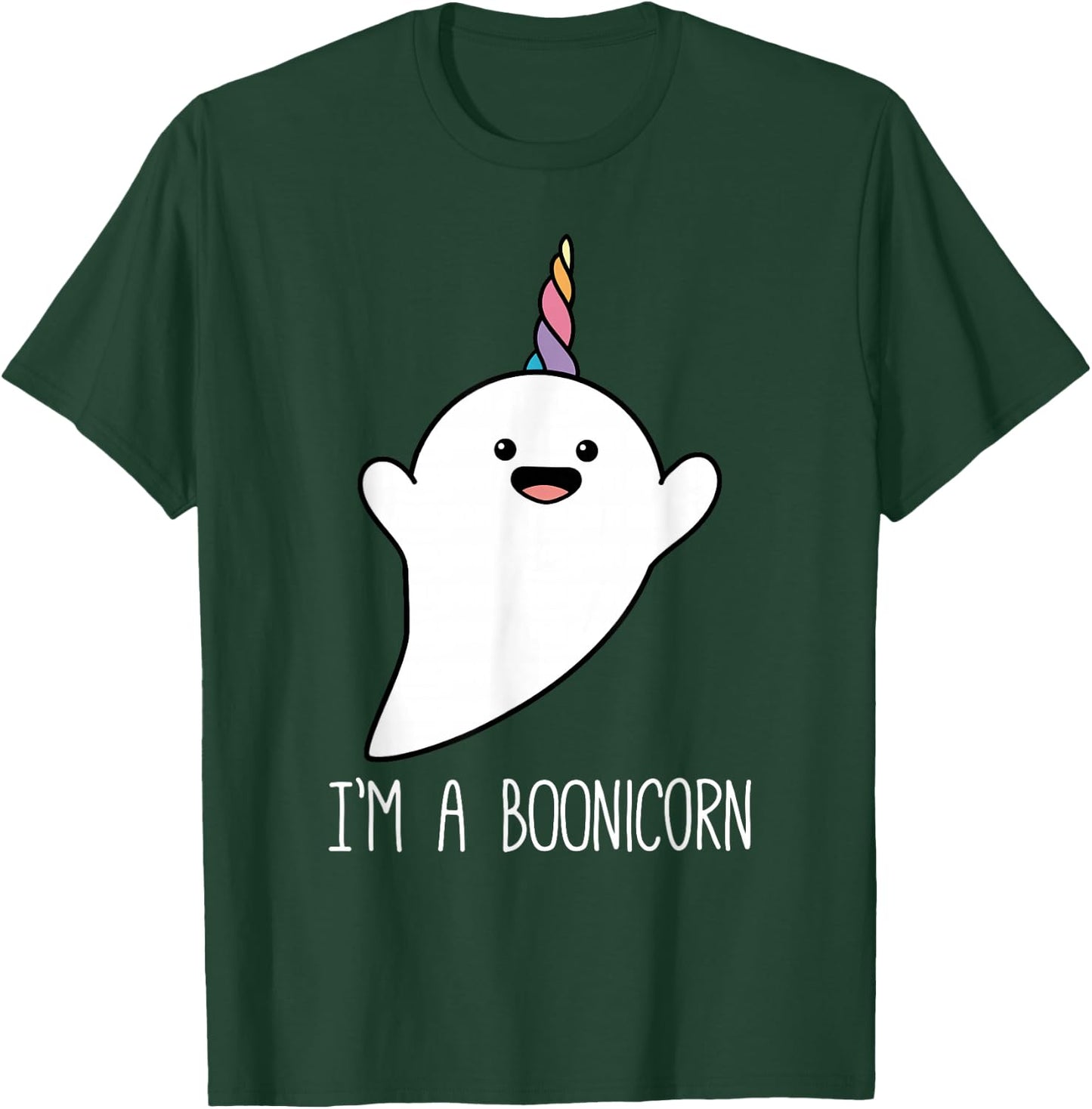 I'm a Boonicorn, Cute Halloween Shirt, Unicorn Ghost T Shirt T-Shirt - T-Shirt | Forest
