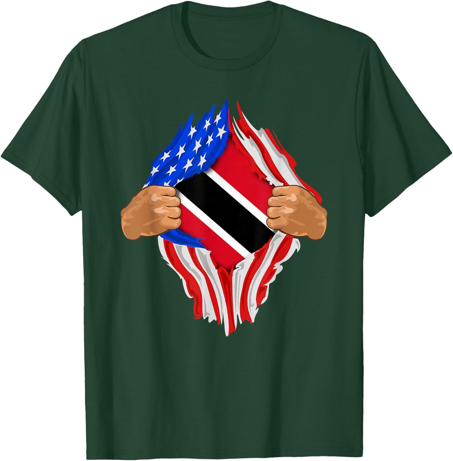 Trinidad and Tobago Blood Inside Me | Flag Gift T-Shirt - T-Shirt | Forest