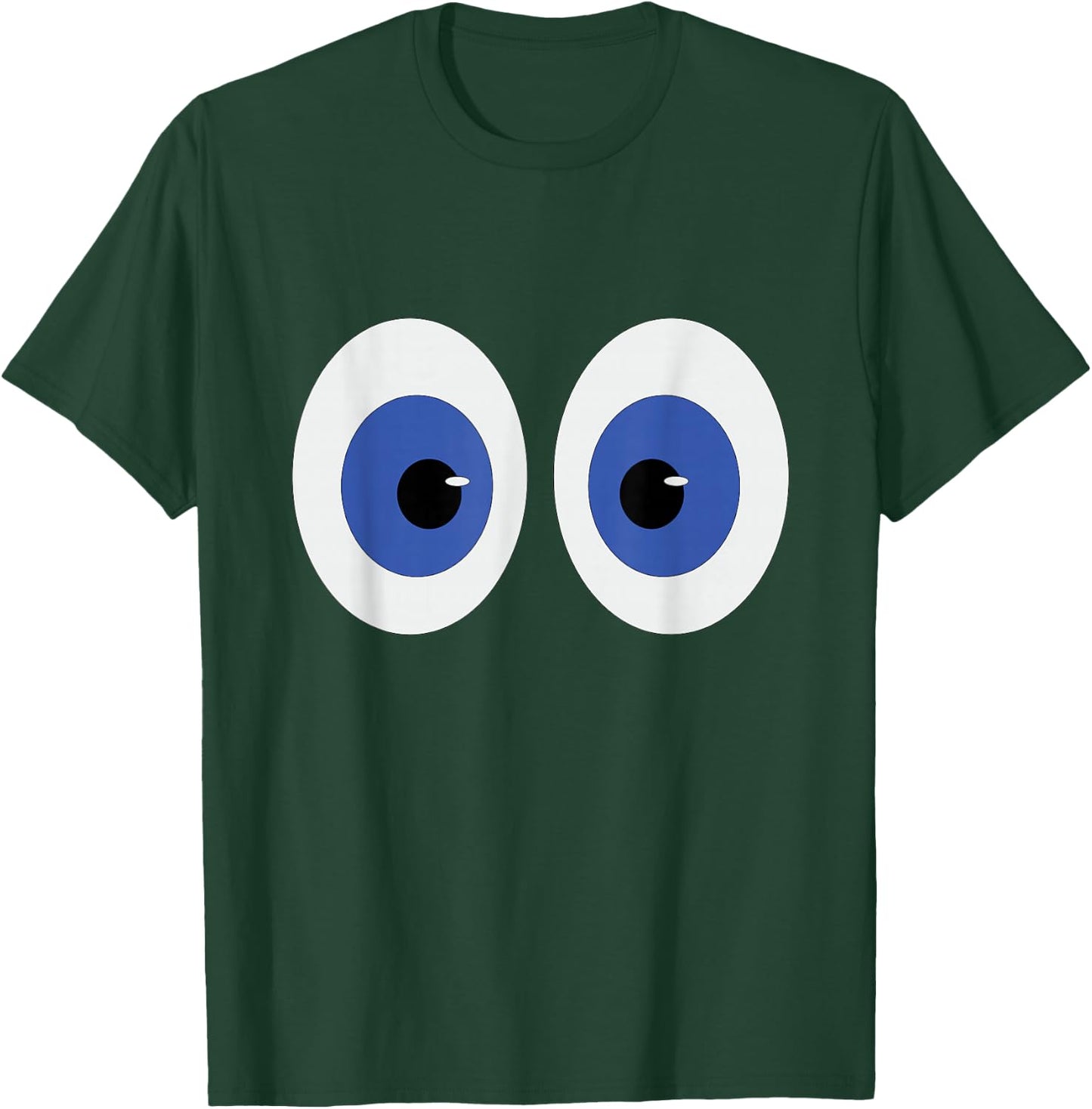 Two Big Blue Eyeballs T-Shirt - T-Shirt | Forest