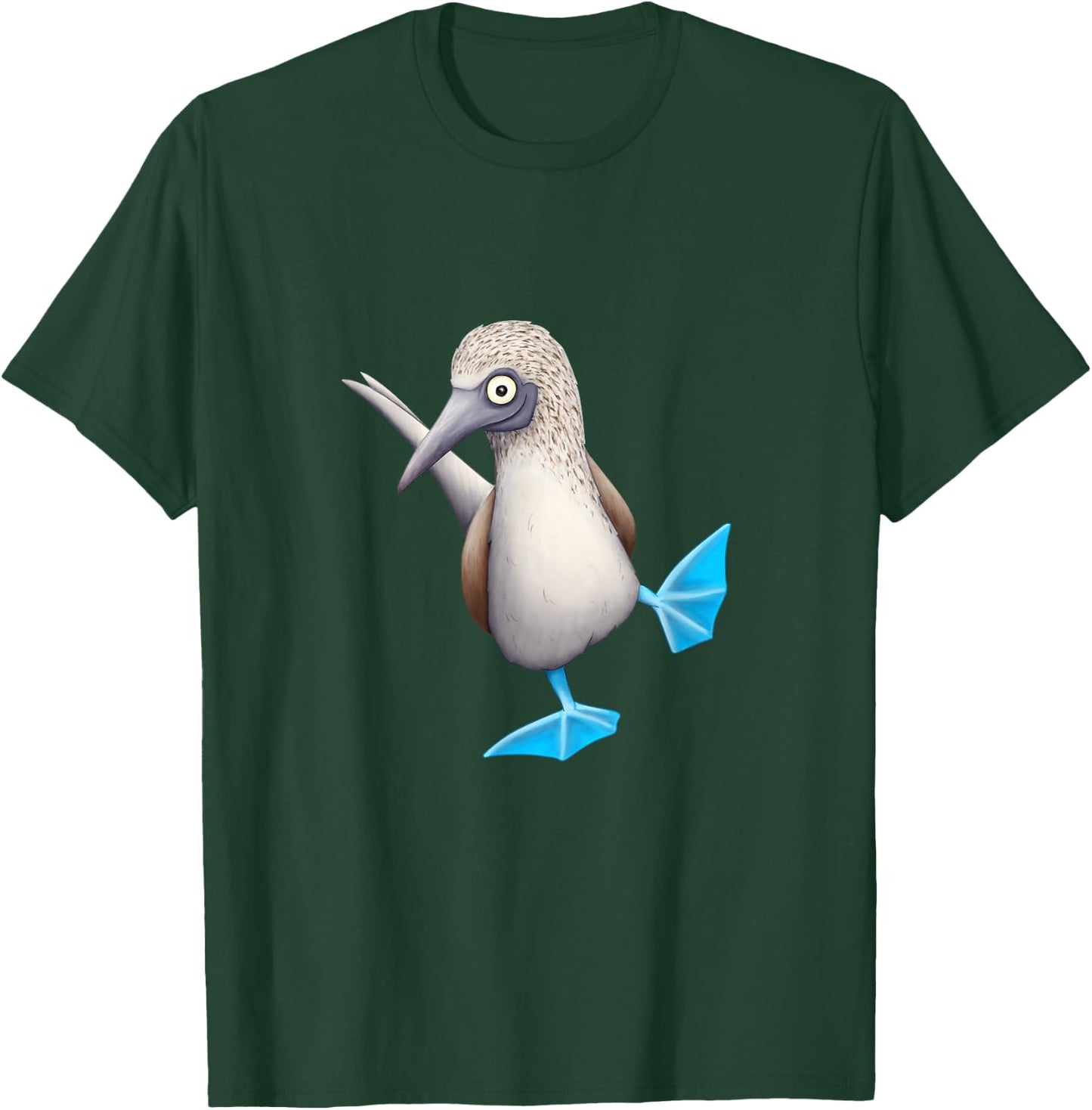 Fancy Dancing Sea Bird Funky Blue Foot Booby T-Shirt - T-Shirt | Forest