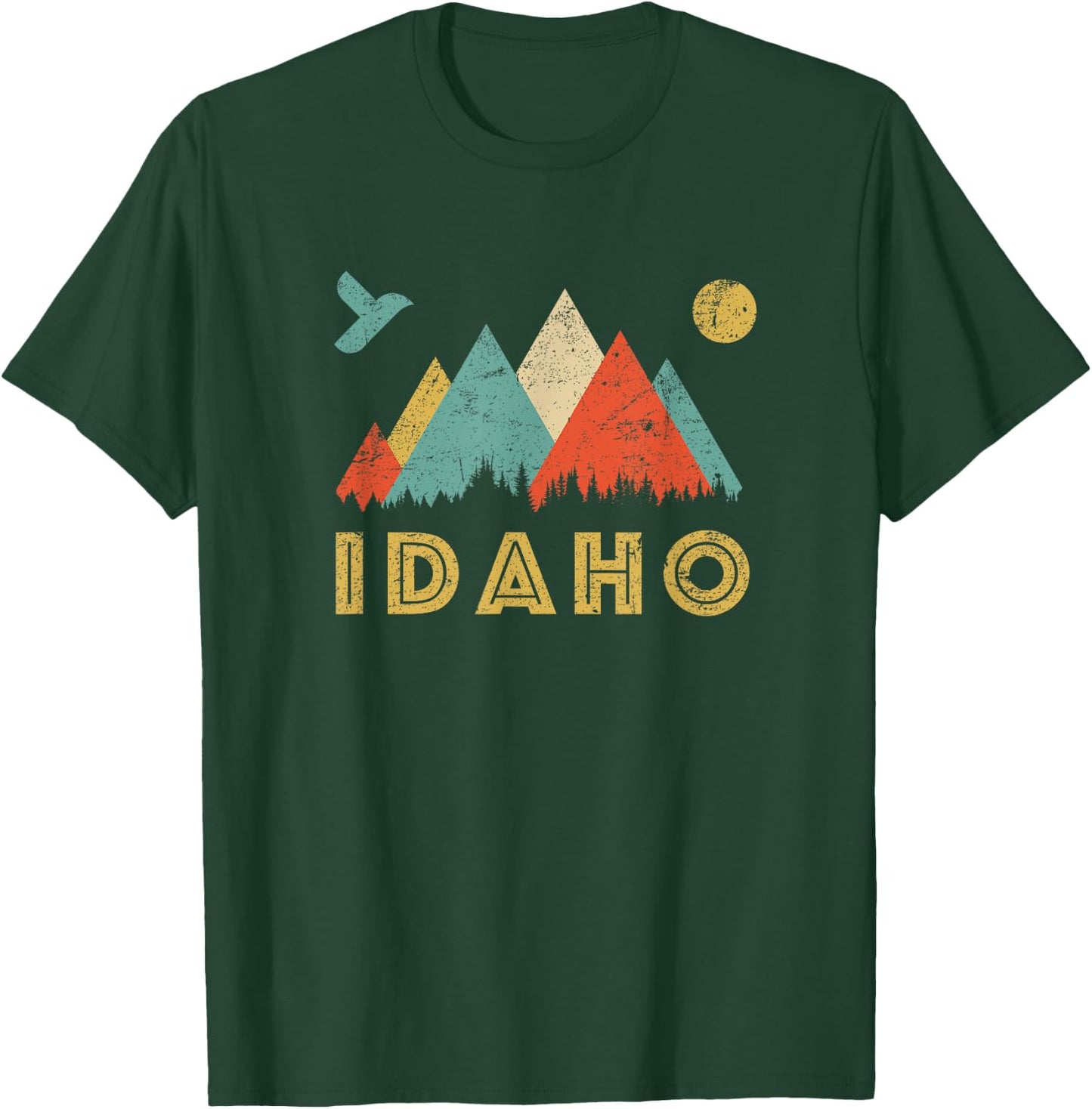 Retro Vintage Idaho Throwback shirt and gift T-Shirt - T-Shirt | Forest