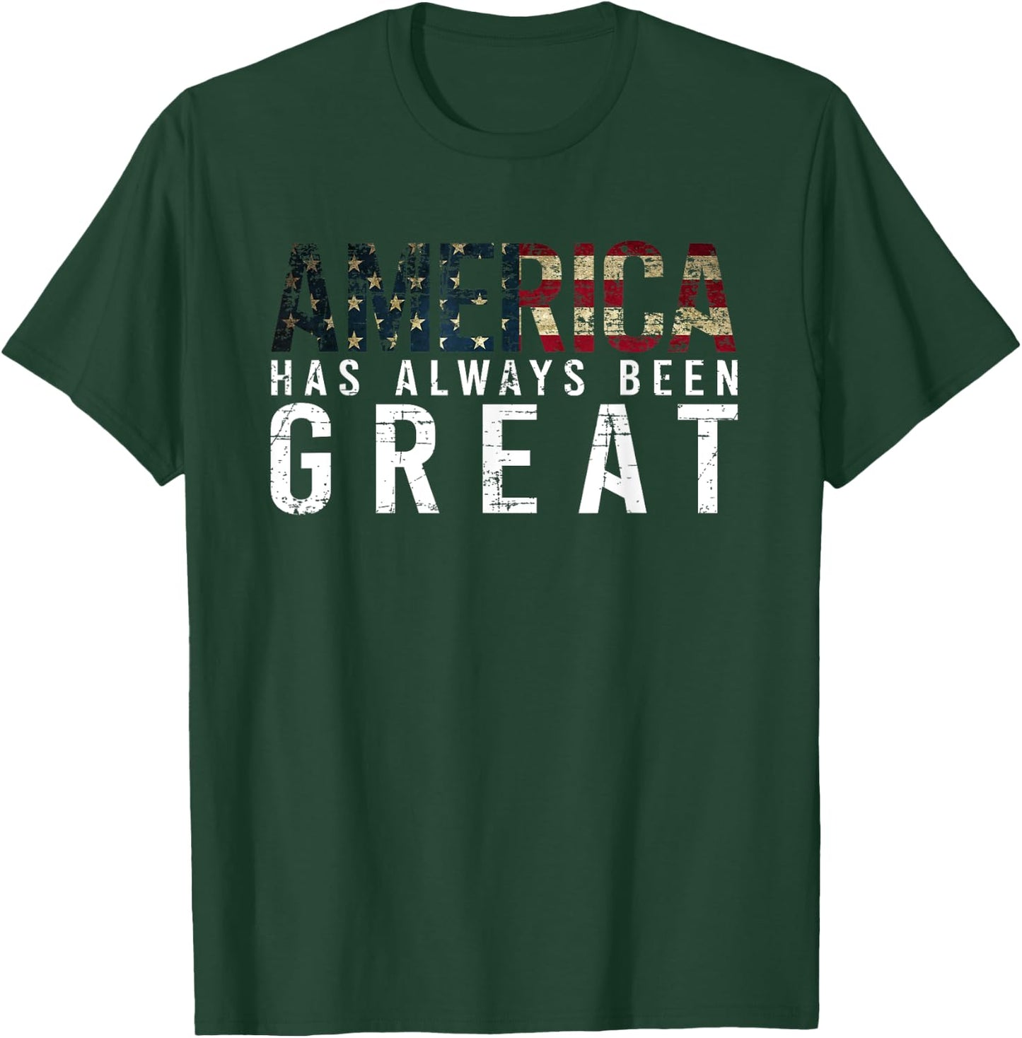 America Has Always Been Great vote USA Flag Gift Kids Men T-Shirt - T-Shirt | Forest