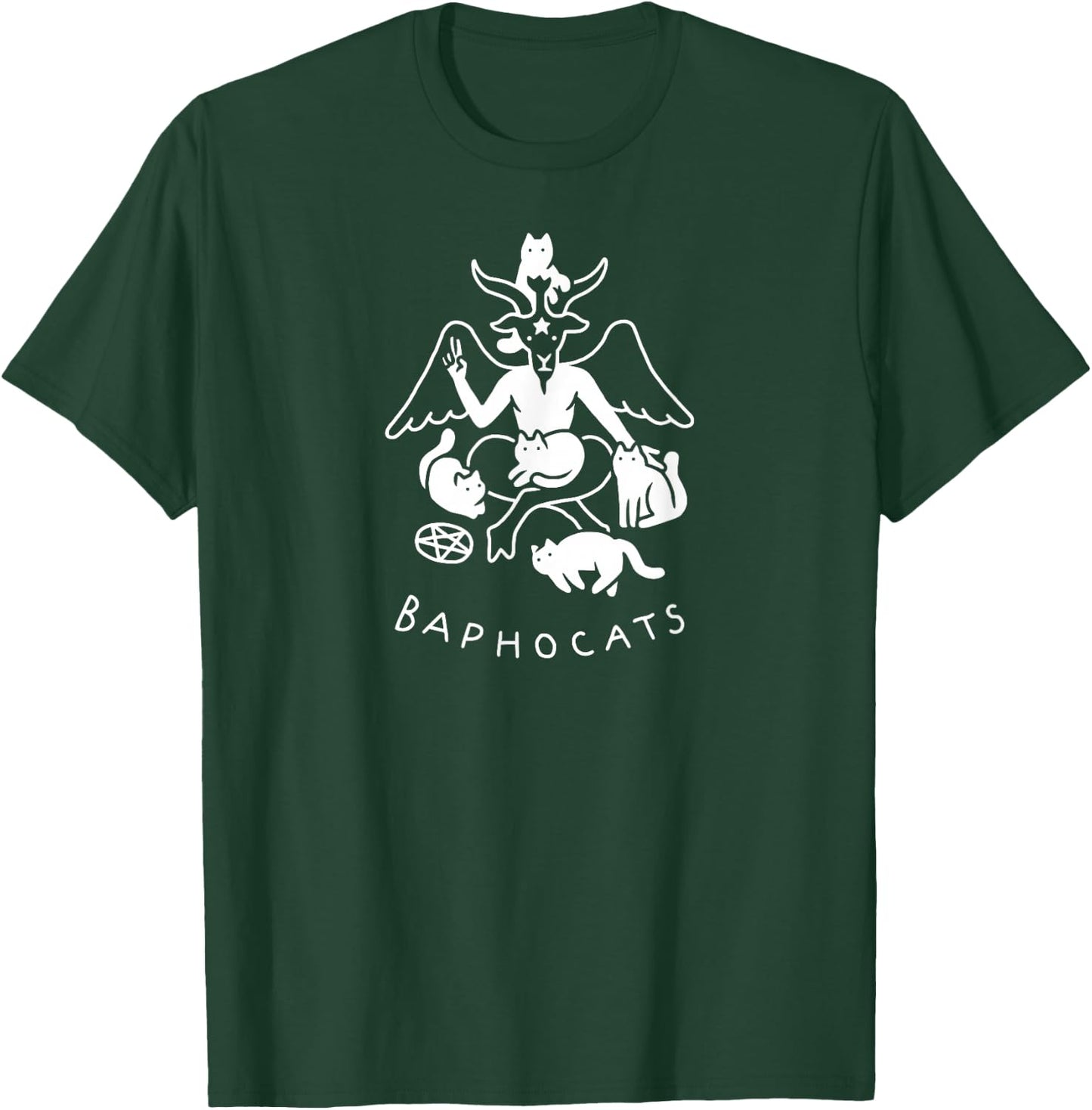 Threadless Obinsun Baphocats Graphic T-Shirt - T-Shirt | Forest
