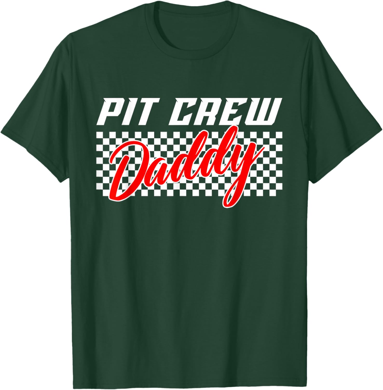 Daddy Pit Crew Race Car Birthday Family Matching T-Shirt - T-Shirt | Forest
