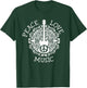 Peace love music shirt - Guitar Dad Rock star Gift T-Shirt - T-Shirt | Forest