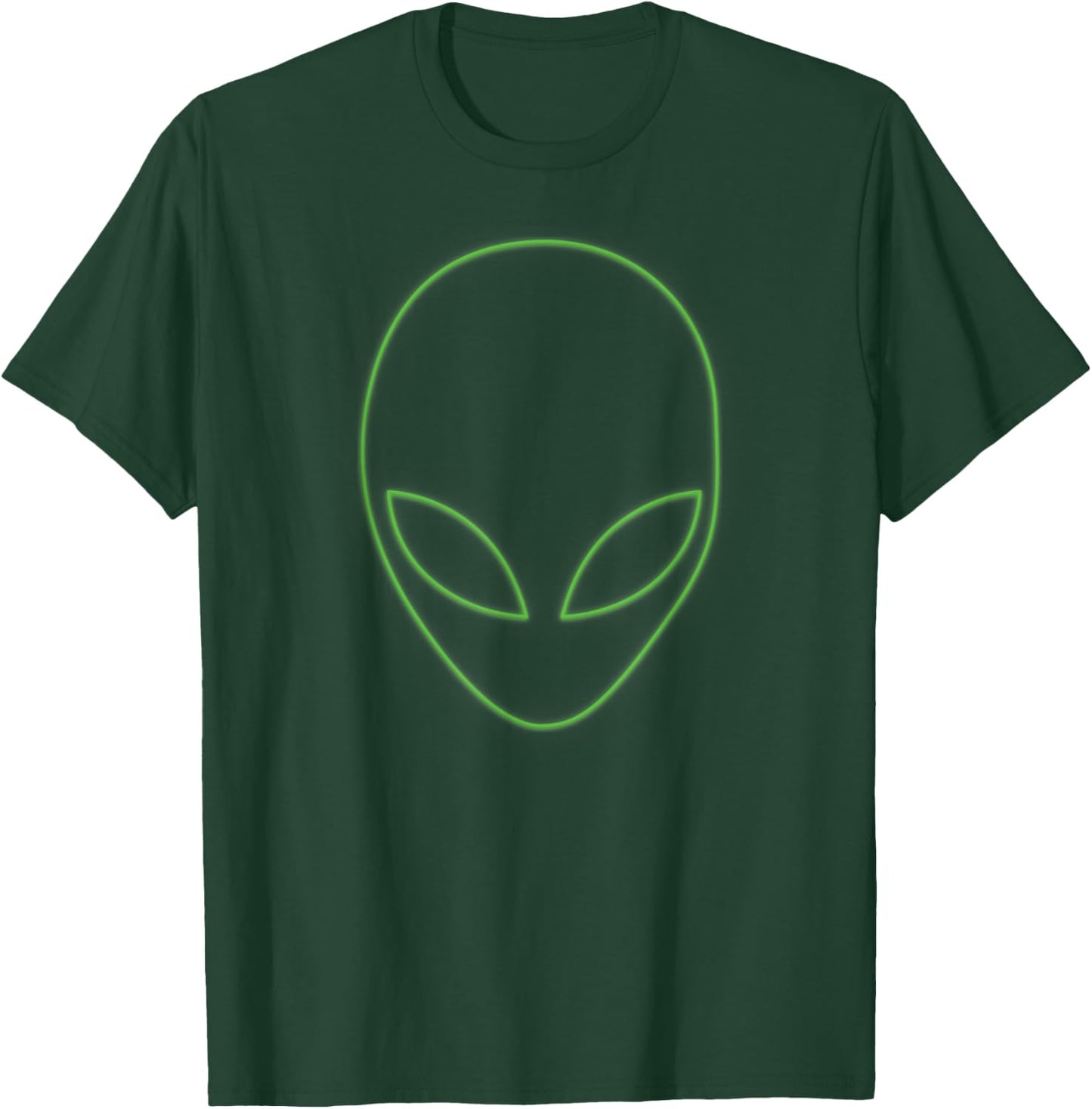 Glowing Alien Shirt - Glowing Holographic Aesthetic T-Shirt - T-Shirt | Forest
