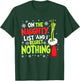 Funny On The List Of Naughty And I Regret Nothing Christmas T-Shirt - T-Shirt | Forest