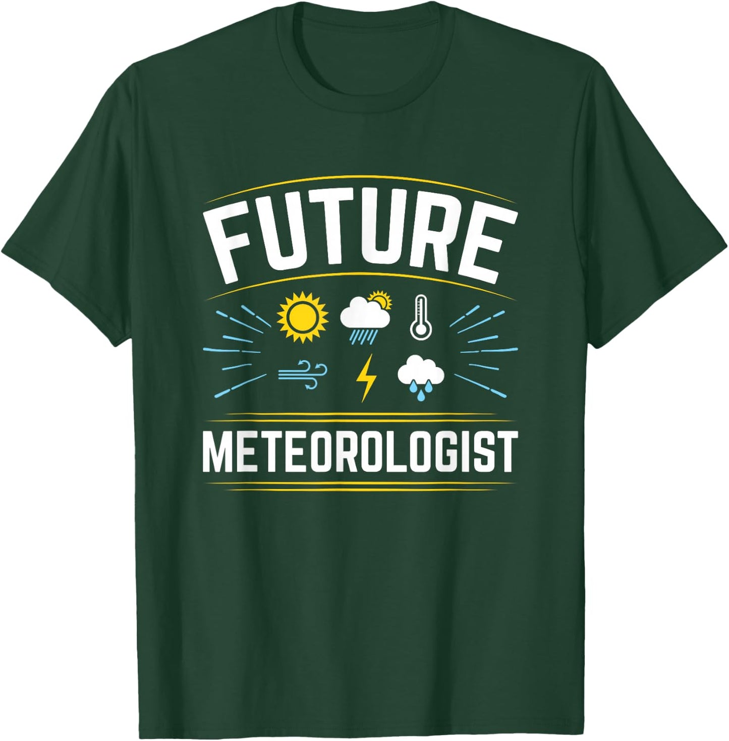 Future Meteorologist Weather Forecast Meteorology Kids T-Shirt - T-Shirt | Forest