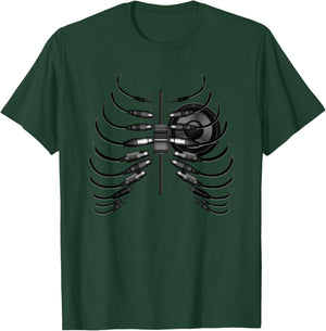 Sound Engineer Rib Cage Wired For Sound T-Shirt - T-Shirt | Forest